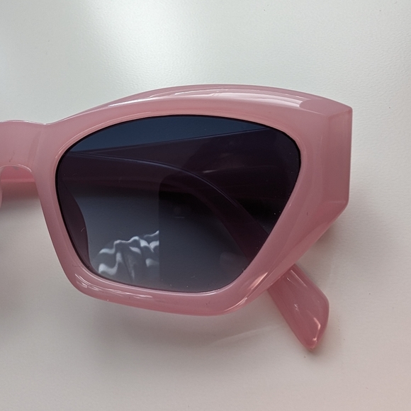 Pink sunglasses and headband polka dot barbie girly vacation adult accessory - Picture 9 of 10